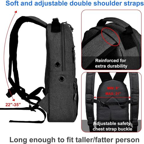 iGuerburn Portable Oxygen Tank Backpack for Small Size M2, A/M4, ML6, B/M6, M7, C/M9 Cylinders in Saudi Arabia