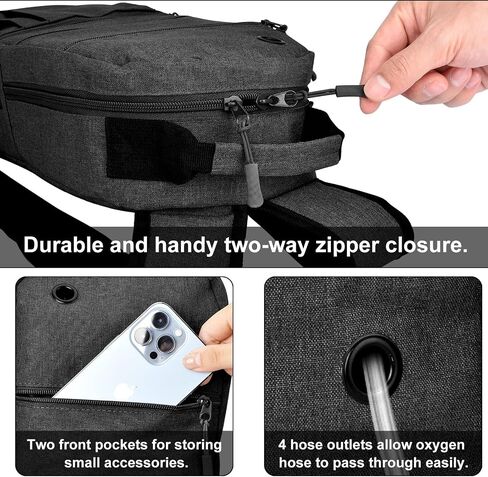 iGuerburn Portable Oxygen Tank Backpack for Small Size M2, A/M4, ML6, B/M6, M7, C/M9 Cylinders in Saudi Arabia
