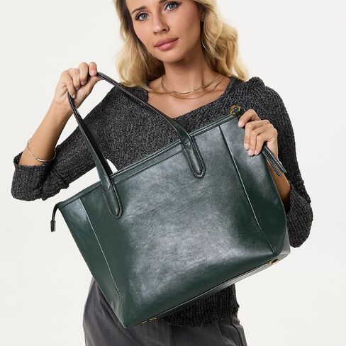 Women's Tote Bag Leather Handbag for Women 16L Large Capacity Travel Purses Ladies Shoulder Bags in Saudi Arabia