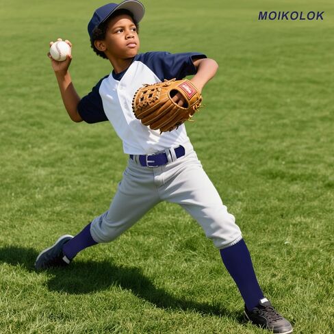 Age 5-6 Baseball Socks and Belt Combo Set Softball Socks and Elastic Waist Belt for Boys Girls (Multi-colored) in Kuwait