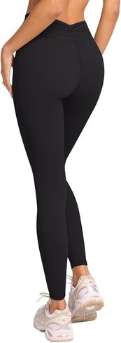 Laslulu V-High High Phecout Leggings for Women 28 "تجمع الزبدة الناعمة اللبوجين in Saudi Arabia