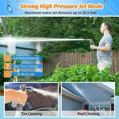 حزمة خرطوم الحديقة ذات الحجم التلقائي بحجم كامل ، وحزمة ، ومسدس عالي الضغط ، فوهة مياه ، مع أمامية ملولبة ، وتدفق مياه رذاذ قابلة للتعديل لغسل السيارة ، وأرض التنظيف ، ونباتات الري in Kuwait