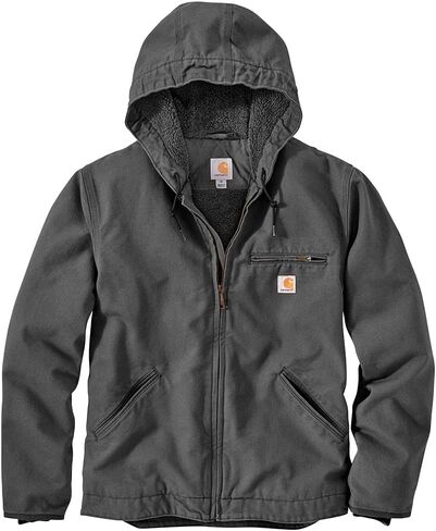 Carhartt Men's Relaxed Fit Washed Duck Sherpa-Lined Jacket in Saudi Arabia
