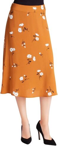 kensie Women's Mid-Century Floral Midi Skirt in Saudi Arabia