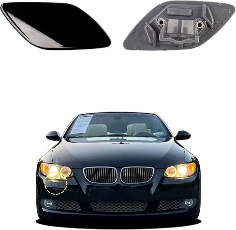 تغطية غسالة المصباح الأمامي للسيارة الأمامية متوافقة مع BMW 328i 335i كوبيه قابلة للتحويل 2007-2010 غطاء غسالة الأماميات الغسالة 61677171659 in Kuwait