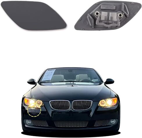 تغطية غسالة المصباح الأمامي للسيارة الأمامية متوافقة مع BMW 328i 335i كوبيه قابلة للتحويل 2007-2010 غطاء غسالة الأماميات الغسالة 61677171659 in Kuwait