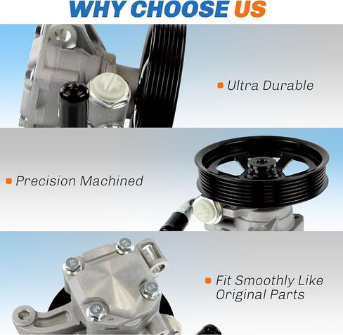 Power Steering Pump Compatible With 2001-2007 Toyota Sequoia, 2000-2006 Toyota Tundra V8 4.7L Power Assist Pump, ‎‎215264 965264 443100C030 443200C020 in Saudi Arabia