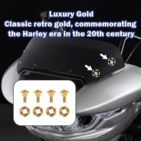 2025 Titanium Street Glide Glide Windshield Promice Performanced Proming Windshield Procks for 2023 CVO 121 Road Glide/Street Glide ، 2024-2025 Road Glide/St/Street Glide (Black) in Kuwait