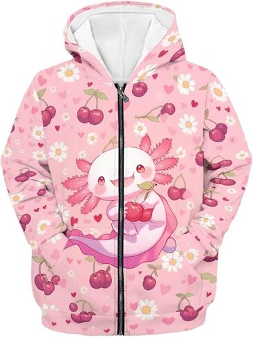 HUIACONG Zip Up Hoodie for Boys Hoodies Kids Sweatshirts Long Sleeve Full Zip Hooded Girls Streetwear in Saudi Arabia