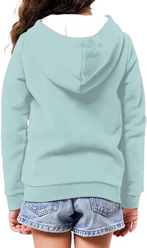 HUIACONG Zip Up Hoodie for Boys Hoodies Kids Sweatshirts Long Sleeve Full Zip Hooded Girls Streetwear in Saudi Arabia