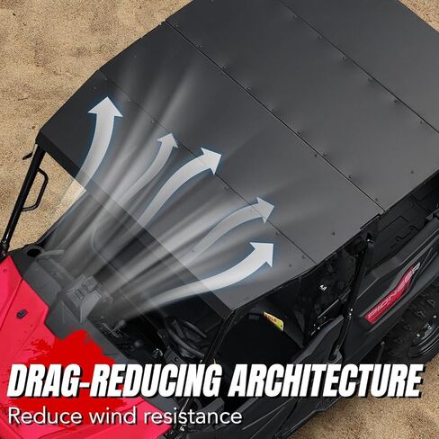 A & UTV Pro Aluminium Roof Top for 2016-2024 Honda Pioneer 1000 5p ، Tuckproof Huchice Suckit 4 Duty 4 قطع أعلى لصالح Pioneer 1000-5 الملحقات in Saudi Arabia