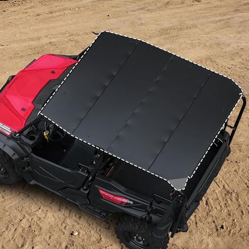 A & UTV Pro Aluminium Roof Top for 2016-2024 Honda Pioneer 1000 5p ، Tuckproof Huchice Suckit 4 Duty 4 قطع أعلى لصالح Pioneer 1000-5 الملحقات in Saudi Arabia