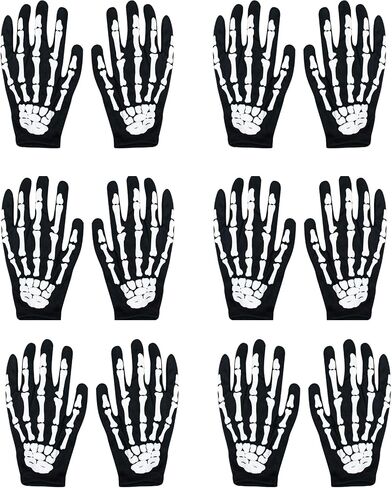 Halloween Skeleton Gloves Ghost Bones Cosplay Costumes for Adult Halloween Dance Costume Party in Kuwait