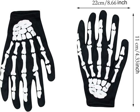 Halloween Skeleton Gloves Ghost Bones Cosplay Costumes for Adult Halloween Dance Costume Party in Kuwait