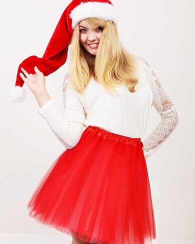 Handepo Women's Adult Tutu Skirts 3 Layered Short Tulle Skirt Tutu Multicolor Skirts for Halloween Christmas Thanksgiving in Saudi Arabia