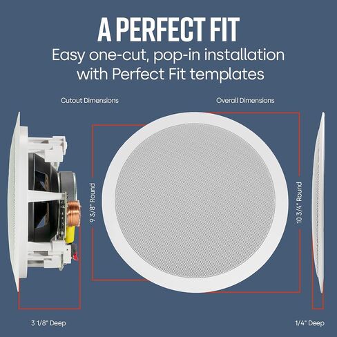 Polk Audio RC80i 2-Way In-Ceiling Speakers (Pair, White) in Saudi Arabia