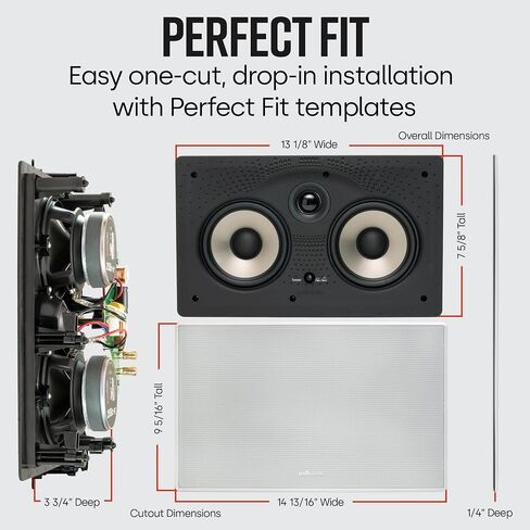 Polk Audio RC80i 2-Way In-Ceiling Speakers (Pair, White) in Saudi Arabia