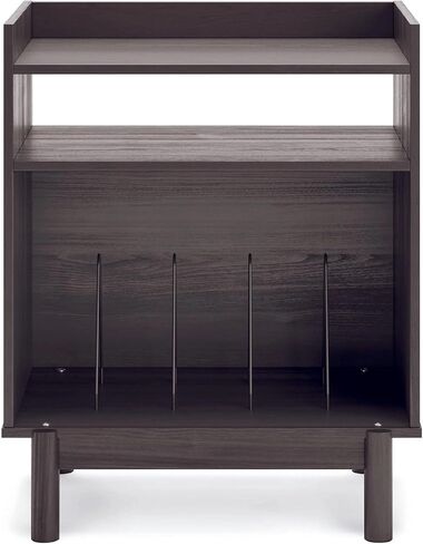Signature Design by Ashley Calverson Mid-Century Modern Turntable Media Console, Brown in Saudi Arabia