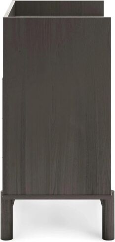 Signature Design by Ashley Calverson Mid-Century Modern Turntable Media Console, Brown in Saudi Arabia