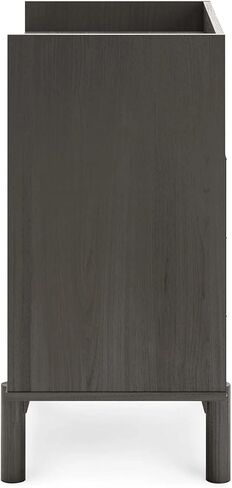 Signature Design by Ashley Calverson Mid-Century Modern Turntable Media Console, Brown in Saudi Arabia