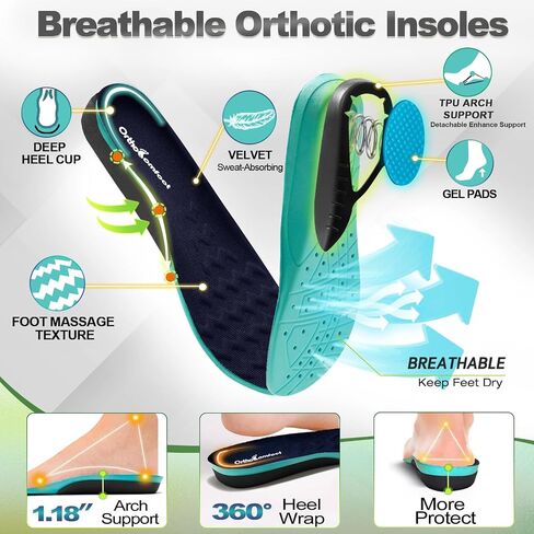 OrthoComfoot Men's Orthopedic Comfortable Diabetic Wide Shoes: Wide Toe Box Arch Support Plantar Fasciitis Sports Sneakers,Fashion Casual Hammer Toes Shoes for Foot and Heel Pain Relief in Saudi Arabia