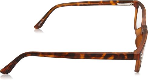 Foster Grant Women's Sheila e.Readers Reading Glasses Rectangular Blue Light Filtering, Matte Tortoise/Transparent, 50 mm + 2 in Saudi Arabia