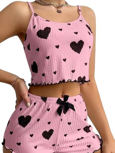 Women Heart Printed Sleepwear in Saudi Arabia