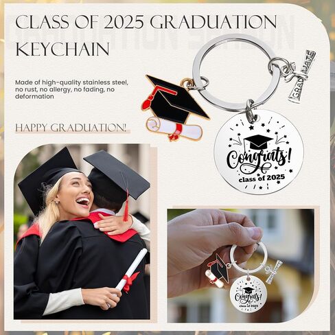 Class of 2025 Graduation Keychain Graduation Gifts, Inspirational Gifts College Middle High School Student Senior in Saudi Arabia