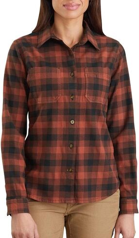 Carhartt Women's Rugged Flex Hamilton Flannel Shirt in Saudi Arabia