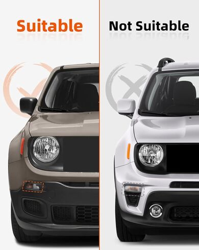 Front DRL DRL Running Light Light Light Lamp Lamp Litm لجيب Renegade 2014 2015 2015 2017 2018 2019 2020 ، بدون أسلاك in Kuwait