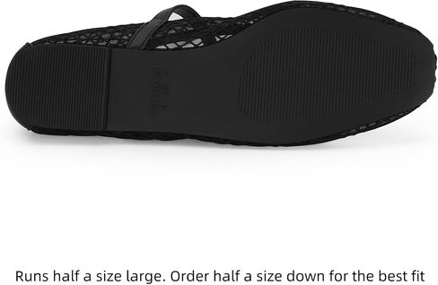 mazeskin Womens Mesh Memory Foam Ballet Flats Square Toe Shoes Ladies Comfortable Buckle Strap Ballerina Shoes with Rhinestone in Saudi Arabia