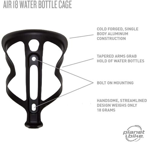 Planet Bike Air 18 Bike Water Bottle Cage (black) in Kuwait