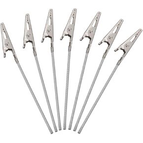 80 PCS Metal Wire Long-Tailed Alligator Clamp Photo Clip Holder - Alligator Clips for Crafts, DIY Card, Photo