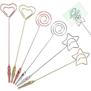 6Pcs Bracelet Clasp Helper Tools, 5.9" Multi-Functional Alligator Clips Picture Memo Note Photo Stand for Necklace Watch Zippers Closures
