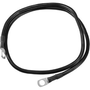 1 Pcs 3/8" Lugs 8ft Cable Length Universal Battery Inverter Cable - Car 6 AWG Gauge Battery Cables Durable - Pure Copper Rubber Black