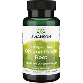 Swanson Full Spectrum Oregon-Grape Root 400 ملليغرام 60 كبسولة