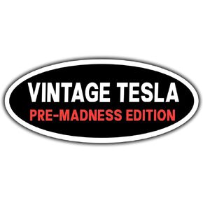 خمر Tesla ما قبل Madness Editon Anti Elon Musk Club Magnet ، لقد اشتريت هذا قبل أن نعلم أن Elon كان مغنطيسًا مجنونة للسيارة Cybertruck - Car Truck Cybertruck