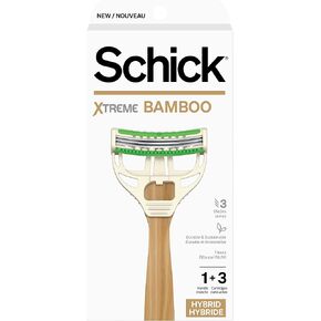 Schick Xtreme Bamboo Razor — Eco Friendly Razor, Bamboo Disposable Razors Men, Bamboo Razor Handle in Kuwait