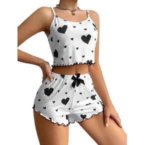 Women Heart Printed Sleepwear