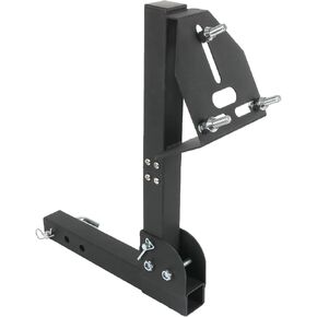 JDMSPEED Spare Tire Hitch Mount, Adjustable Hitch Spare Tire Carrier with 2 Inch Receiver Compatible with 4 & 5 & 6 Lugs Trailer Wheels