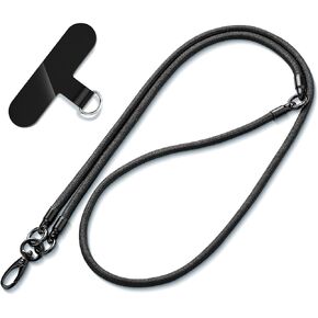 kullder Phone Lanyard Crossbody with Wallet, Clip & Go Cellphone Strap, Neck, Wrist Save Girls Phone Strap with Pouch,1 Tap