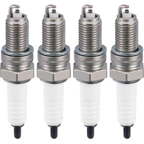 PPR7EA -9 Spark Plugs 4 Pack - متوافق مع Honda for Yamaha for Arctic Cat متوافق مع Suzuki for triumph for Kawasaki for Motorcycle - Nickel - يحل محل 5129 شرارة