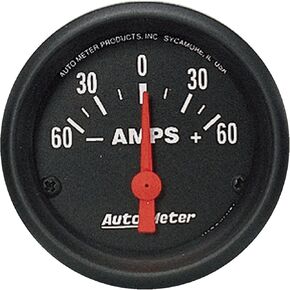 Auto Meter 2644 Z-Series Ammeter Ammeter ، 2.3125 بوصة.