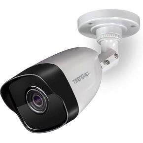 كاميرا TRENDnet داخلية/خارجية 4 ميجابكسل H.265 PoE IR Bullet Network، TV-IP1328PI، 2560 × 1440، كاميرا أمان مع رؤية ليلية تصل إلى 30 مترًا (98 قدمًا)، تصنيف IP67، تطبيقات iOS وAndroid مجانية للهواتف المحمولة in Kuwait