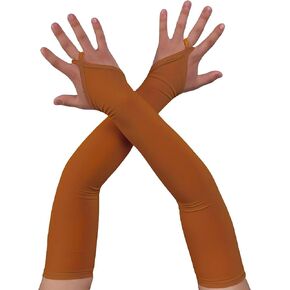 Men's and Women's 19" Spandex Fingerless Stretchy Costume Halloween Party Gloves