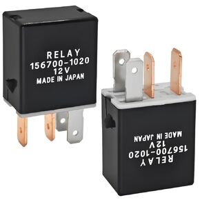 5670001 Automotive Relay 156700-1020 (Pack of 2), 20-Amp 12V 4-Terminal 567-0001 Relay - Universal Fit for Various Applications
