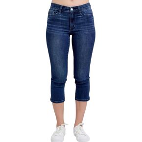 Judy Blue Dark Wash Mid Rise Capris
