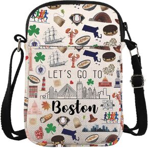 ZJXHPO Boston Trip Cross Body Bag Boston Colorado Road Trip Messenger Bag Boston Souvenir Boston Vacation Travel Gift