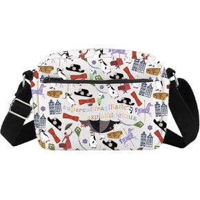 Mary Inspire Crossbody Bag Supercalifragilistic Umbrella Poppins Shoulder Mary Musical Movie Messenger Bag