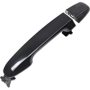 Exterior Door Handle Compatible with Toyota Camry 2012 2013 2014 2015 2016 2017, Rear Left Driver Side or Right Passenger Side Door Handles - Black